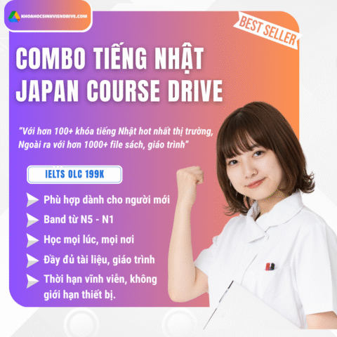Combo Japan Course Drive - 100+ khóa học tiếng Nhật 199k
