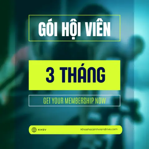 GÓI HỘI VIÊN 3 THÁNG - TRUY CẬP TOÀN BỘ KHÓA HỌC